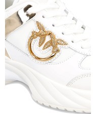 PINKO ARIEL Sneakers mit Spiegeldetails Weiß - Damenschuhe - 6