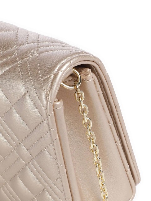 QUILTED Clutch mit Kettenschulterriemen Gold - Damentaschen