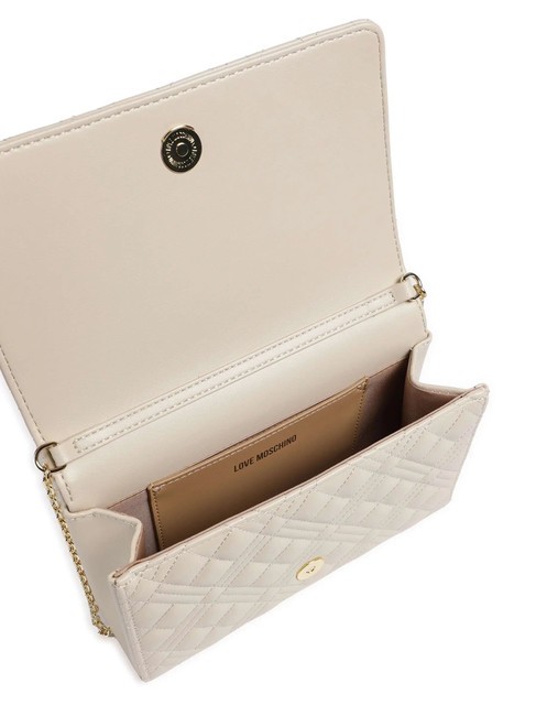 QUILTED Tasche mit Schulterklappe Elfenbein - Damentaschen