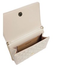 LOVE MOSCHINO QUILTED Tasche mit Schulterklappe Elfenbein - Damentaschen - 4