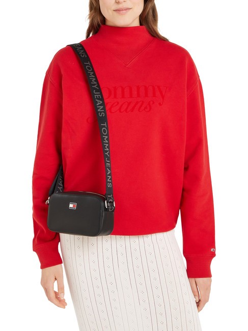 TOMMY JEANS DAILY ELEVATED Mini-Kameratasche mit Schultergurt Schwarz - Damentaschen