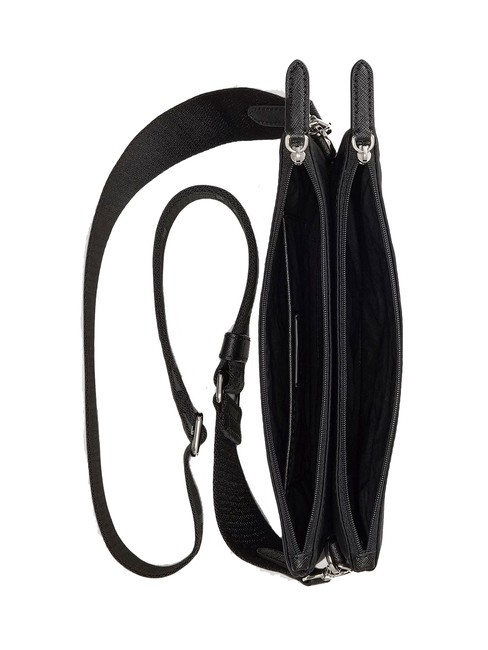 LANDYN Flache Umhängetasche aus Nylon schwarz/schwarz3 - Damentaschen