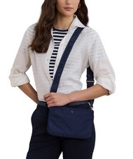 RALPH LAUREN LANDYN Flache Umhängetasche aus Nylon marine2 - Damentaschen - 8