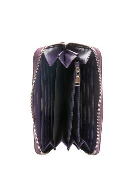 LOLA Gro&szlig;e Geldb&ouml;rse mit umlaufendem Rei&szlig;verschluss Viola - Brieftaschen Damen