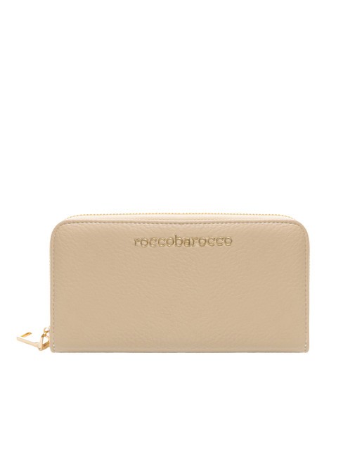 LOLA Gro&szlig;e Geldb&ouml;rse mit umlaufendem Rei&szlig;verschluss Beige - Brieftaschen Damen