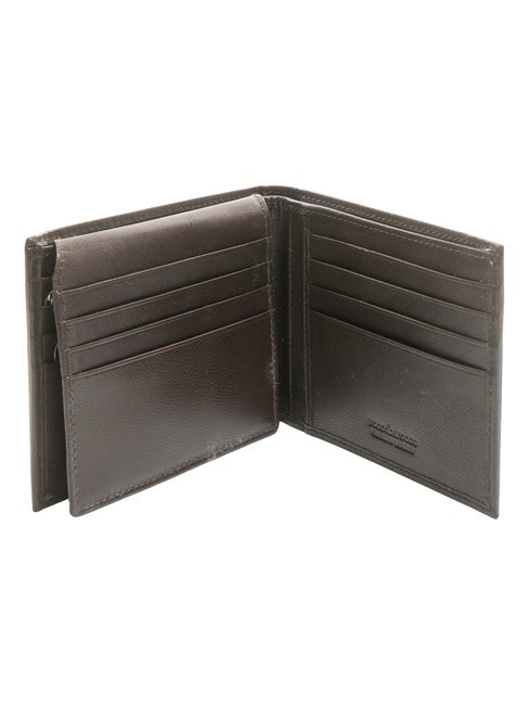 PLAIN Lederbrieftasche mit Klappe dunkelbraun - Brieftaschen Herren