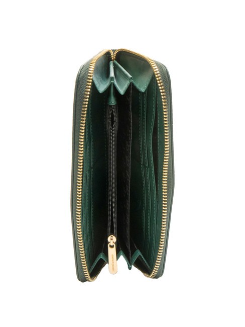 ADELE Große Geldbörse mit umlaufendem Reißverschluss Grün - Brieftaschen Damen