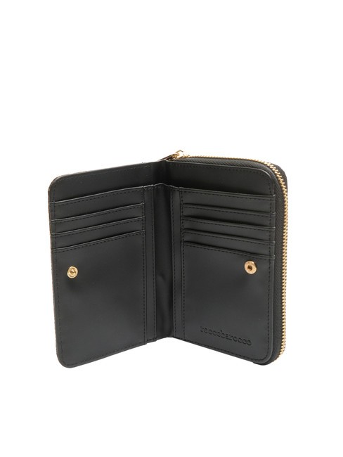 FRIDA Mittelgroße Jacquard-Geldbörse Schwarz - Brieftaschen Damen