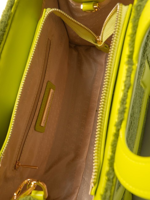 ICONIC TEDDY Tragetasche mit Schultergurt S&auml;uregr&uuml;n - Damentaschen