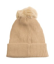 ROCCOBAROCCO PON PON Kappe mit Manschette Haselnuss - Mützen/Hüte - 3