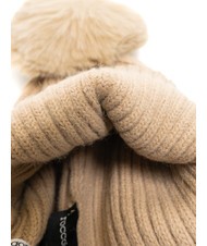 ROCCOBAROCCO PON PON Kappe mit Manschette Haselnuss - Mützen/Hüte - 4