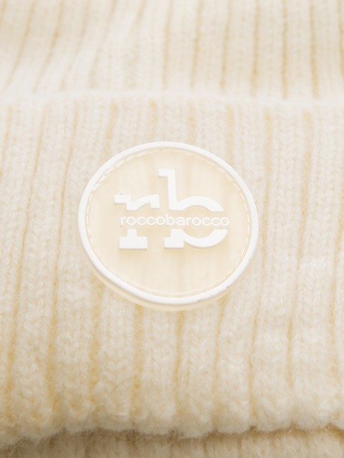 PON PON Kappe mit Manschette Weiß - Mützen/Hüte