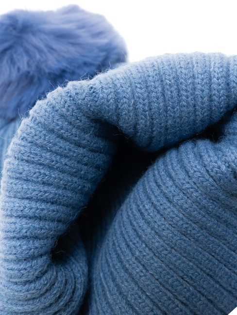 PON PON Kappe mit Manschette blau - Mützen/Hüte