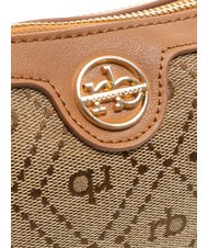 ROCCOBAROCCO FRIDA Unterarmtasche aus Jacquard-Stoff natürlich - Damentaschen - 3