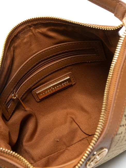 FRIDA Unterarmtasche aus Jacquard-Stoff natürlich - Damentaschen