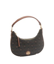 ROCCOBAROCCO FRIDA Hobo-Tasche aus Jacquard-Stoff Schokolade - Damentaschen - 2