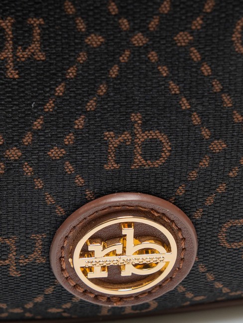 FRIDA Hobo-Tasche aus Jacquard-Stoff Schokolade - Damentaschen