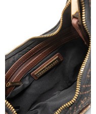 ROCCOBAROCCO FRIDA Hobo-Tasche aus Jacquard-Stoff Schokolade - Damentaschen - 5