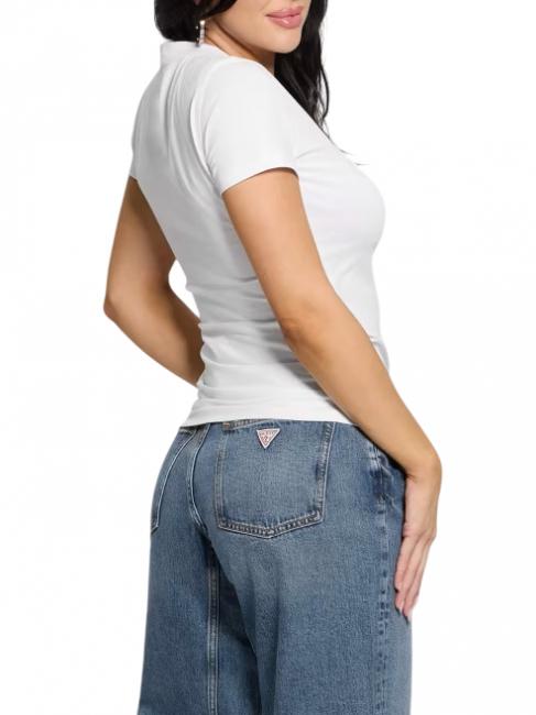 SS CN SHINY TRIANGLE  Baumwoll-T-Shirt purweiß - T-Shirts und Tops für Damen