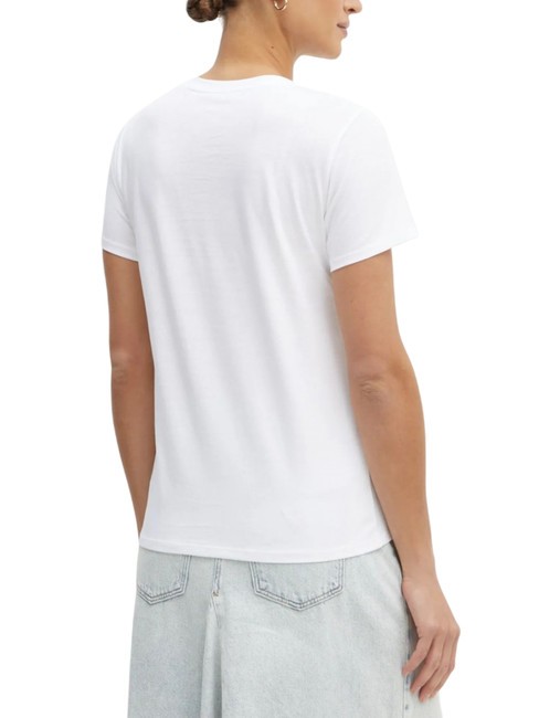 SS SCRIPT LACE LOGO EASY  Baumwoll-T-Shirt purweiß - T-Shirts und Tops für Damen