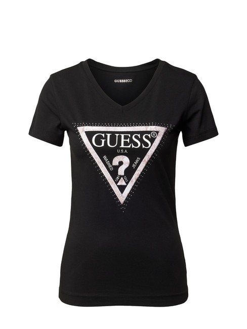 SS VN PYTHON TRIANGLE Kurzarm-T-Shirt jetbla - T-Shirts und Tops für Damen