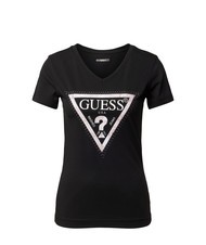 GUESS SS VN PYTHON TRIANGLE Kurzarm-T-Shirt jetbla - T-Shirts und Tops für Damen - 4