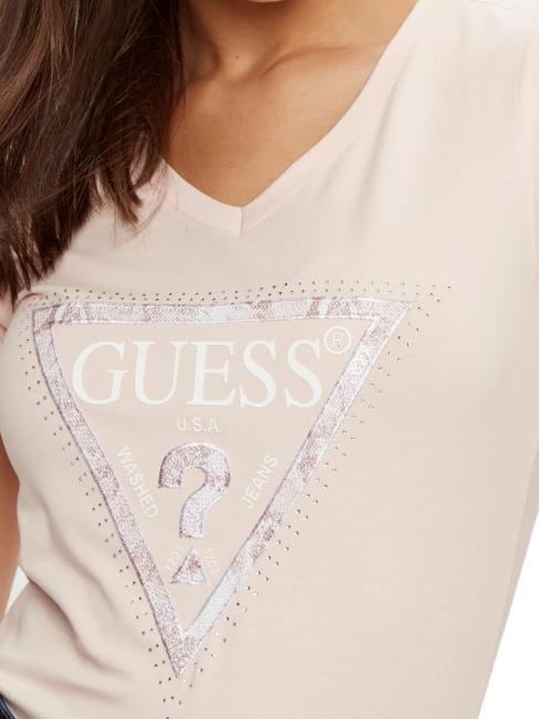 SS VN PYTHON TRIANGLE Kurzarm-T-Shirt sanftes Rosa - T-Shirts und Tops für Damen