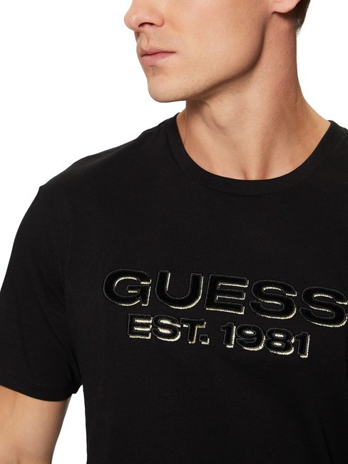 SS BSC VELVET LOGO  Baumwoll-T-Shirt jetbla - Herren-T-Shirts