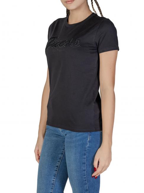 SS SCRIPT LACE LOGO EASY  Baumwoll-T-Shirt jetbla - T-Shirts und Tops für Damen