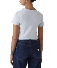 GUESS SS SCRIPT LACE LOGO EASY  Baumwoll-T-Shirt Atemwege blau - T-Shirts und Tops für Damen - 2