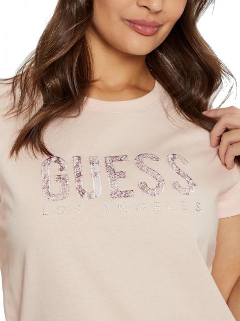 SS CN PYTHON Baumwoll-T-Shirt sanftes Rosa - T-Shirts und Tops f&uuml;r Damen