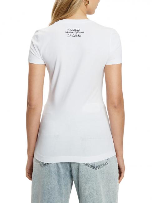 SS CN TRIANGLE FLOWER Baumwoll-T-Shirt purweiß - T-Shirts und Tops für Damen