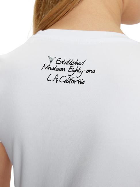 SS CN TRIANGLE FLOWER Baumwoll-T-Shirt purweiß - T-Shirts und Tops für Damen