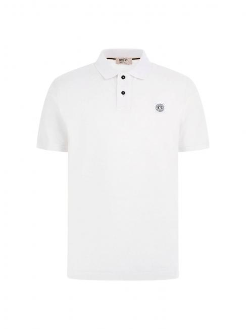WASHED  Kurzarm-Poloshirt purweiß - Herren-Polo-Shirts/Herren-Polo-Shirt/Herrenpoloshirt/Herrenpoloshirts
