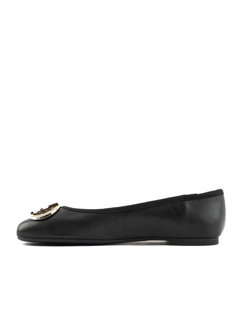 DAFNE 04 Ballerinas aus Leder Schwarz - Damenschuhe