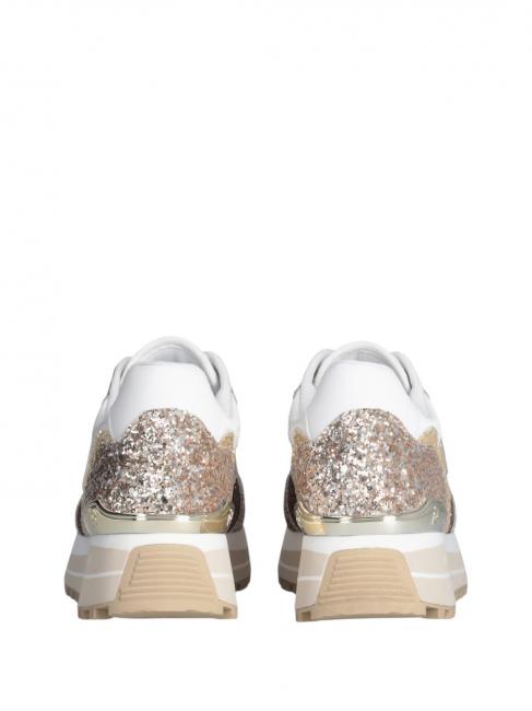 MAXI WONDER 73 Komplett glitzernde Plateau-Sneaker Goldglitter - Damenschuhe