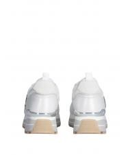LIUJO MAXI WONDER 01 Plateau-Sneaker aus Leder und Mesh Weiß - Damenschuhe - 4