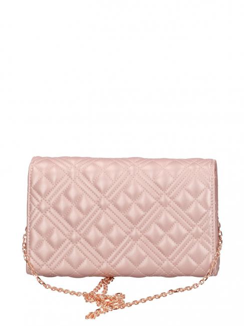 QUILTED Clutch mit Kettenschulterriemen Pulver - Damentaschen