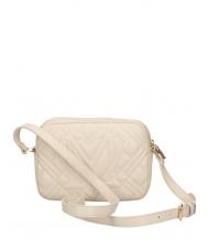 LOVE MOSCHINO QUILTED Kameratasche mit Schultergurt Elfenbein - Damentaschen - 4