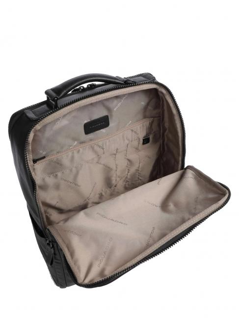 HARPER Lederrucksack für 15,6-Zoll-Laptop Schwarz - PC-Rucksäcke