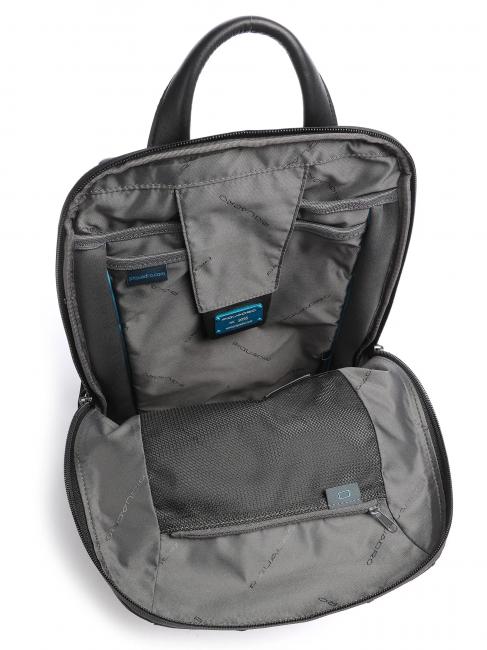 URBAN Laptop-Rucksack 14", aus Leder Schwarz - PC-Rucksäcke