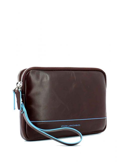 BLUE SQUARE Clutch aus Leder mit Manschette MAHAGONI - Umhängetaschen Herren