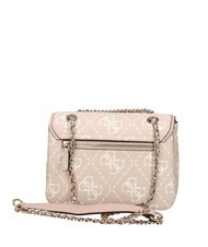 GUESS IZZY 4G Schulter-/Crossbody-Minitasche Sand-Logo - Damentaschen - 3