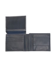 ROCCOBAROCCO PLAIN Lederbrieftasche mit Klappe und Münzfach blau - Brieftaschen Herren - 2
