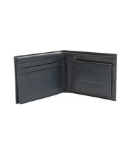 ROCCOBAROCCO PLAIN Lederbrieftasche mit Klappe und Münzfach blau - Brieftaschen Herren - 3