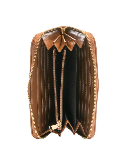 TESSA Große Geldbörse mit umlaufendem Reißverschluss bräunen - Brieftaschen Damen