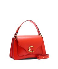 COCCINELLE C-ME CALF COCKER Kleine Ledertasche mit Schultergurt Gazpacho - Damentaschen - 2