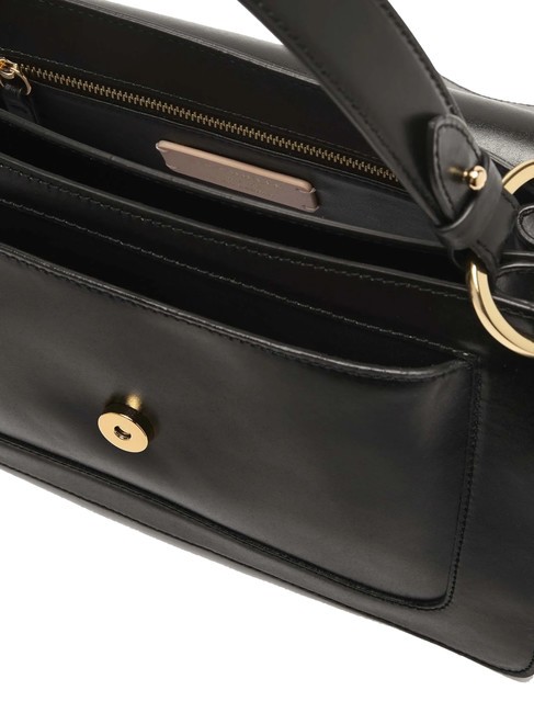 C-ME CALF COCKER Aktentasche aus Leder mit Schultergurt Schwarz - Damentaschen