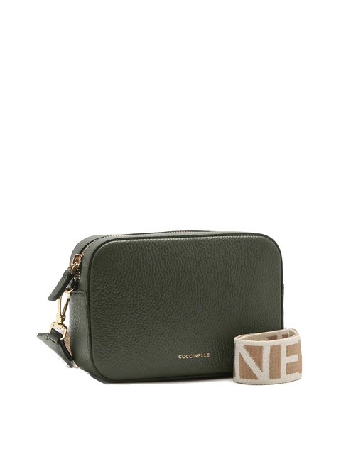 TEBE Schultertasche aus strukturiertem Leder Algen - Damentaschen