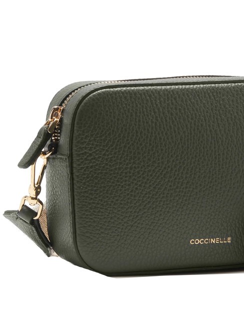 TEBE Schultertasche aus strukturiertem Leder Algen - Damentaschen